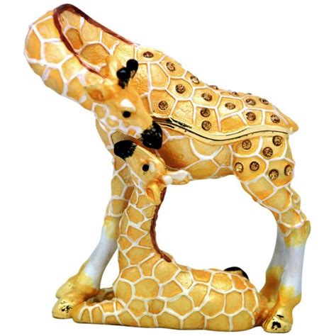 i a metal jeweled giraffe trinket box|Amazon.com: Giraffe Trinket Box.